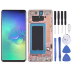 LCD Screen and Digitizer Full Assembly with Frame for Samsung Galaxy S10+, For Samsung Galaxy S10+ For Samsung Galaxy S10+ Pink