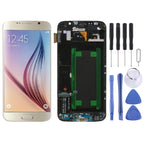 Original LCD Screen and Digitizer Full Assembly with Frame For Samsung Galaxy S6 SM-G920F, For Samsung Galaxy S6 For Samsung Galaxy S6 Gold