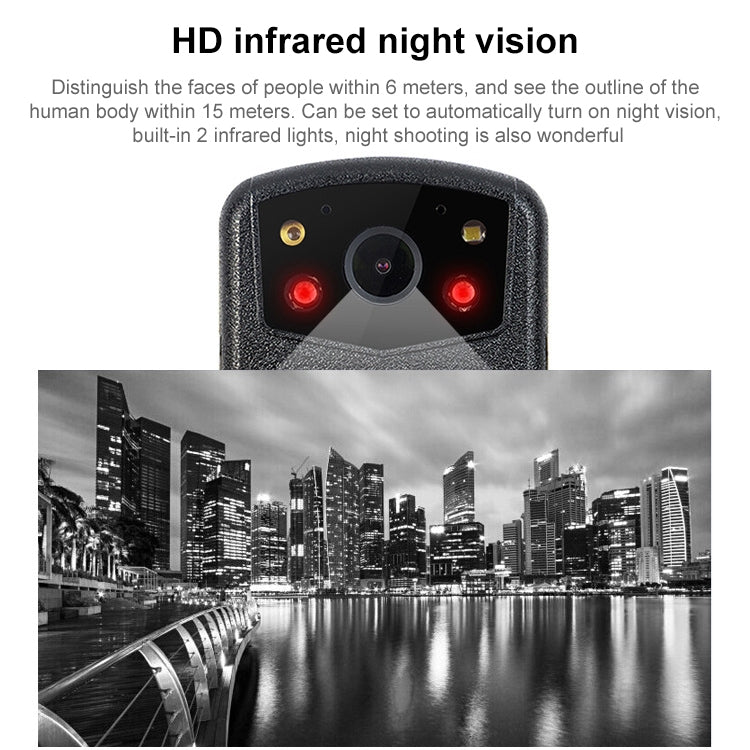 ZF902 HD 2.0 inch Display IP56 Waterproof Mini DVR Law Enforcement Recorder with Night Vision & 32GB TF Card, ZF902 – Waterproof