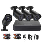 A4B5-Mini 4 Channel 720P 1.0 Mega Pixel 4 x Bullet AHD Cameras AHD DVR Kit, Support Night Vision / Motion Detection, IR Distance: 20m, A4B5-Mini Kit A4B5-Mini Kit