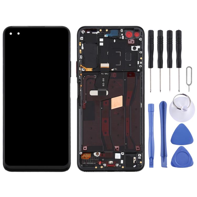 LCD Screen and Digitizer Full Assembly with Frame for Huawei Nova 6 4G – Durable Build, Easy to Use, For Huawei Nova 6 4G