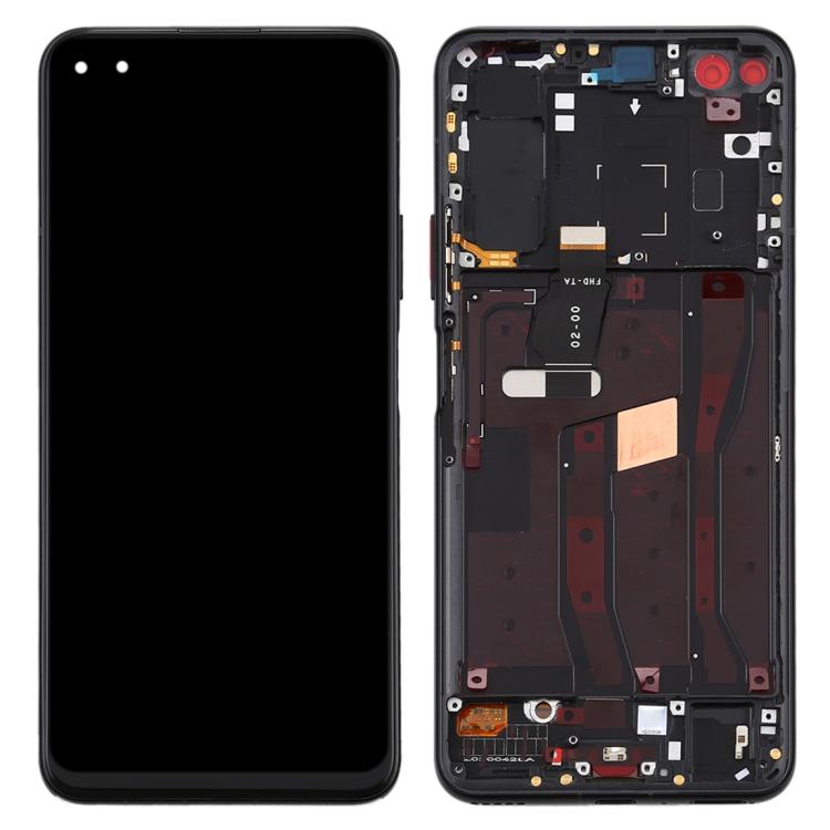 LCD Screen and Digitizer Full Assembly with Frame for Huawei Nova 6 4G – Durable Build, Easy to Use, For Huawei Nova 6 4G