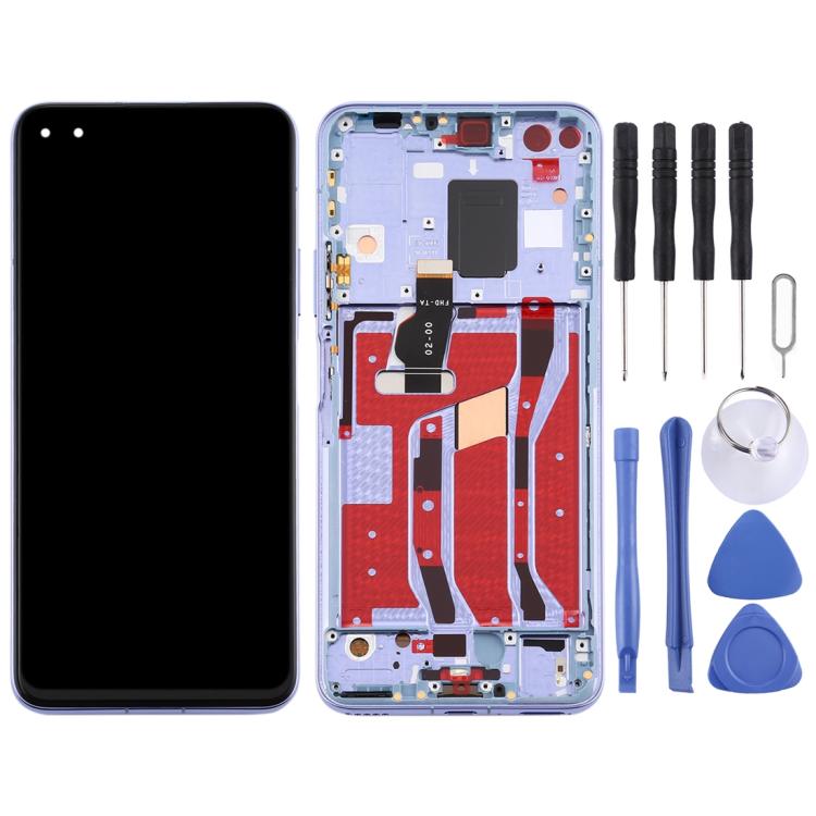 LCD Screen and Digitizer Full Assembly with Frame for Huawei Nova 6 5G – Durable Build, Easy to Use, For Huawei Nova 6 5G(Purple), For Huawei Nova 6 5G, For Huawei Nova 6 5G (Dark Blue)