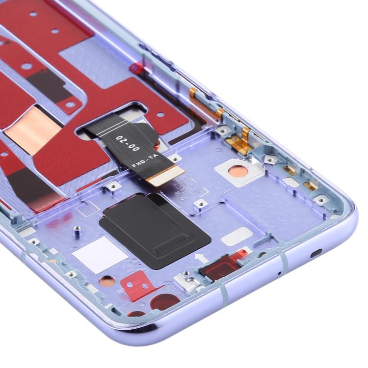 LCD Screen and Digitizer Full Assembly with Frame for Huawei Nova 6 5G – Durable Build, Easy to Use, For Huawei Nova 6 5G(Purple), For Huawei Nova 6 5G, For Huawei Nova 6 5G (Dark Blue)