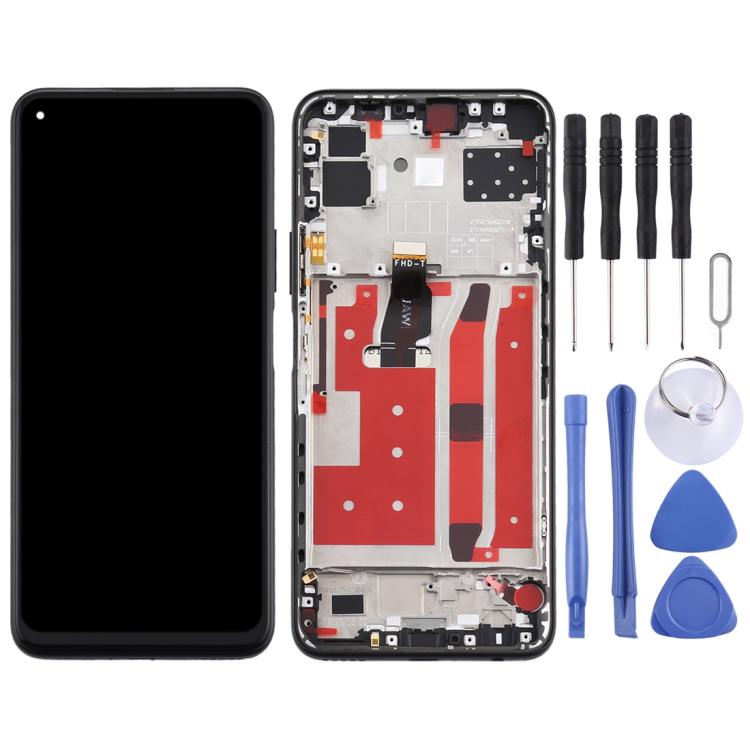 LCD Screen and Digitizer Full Assembly with Frame for Huawei Nova 7 SE – Durable Build, Easy to Use, For Huawei Nova 7 SE