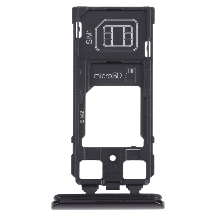 SIM Card Tray + SIM Card Tray / Micro SD Card Tray for Sony Xperia 1 / Xperia XZ4 – Durable Build, Easy to Use, For Sony Xperia 1 / Xperia XZ4 (Dual Card) For Sony Xperia 1 Xperia XZ4 (Dual Card) Black