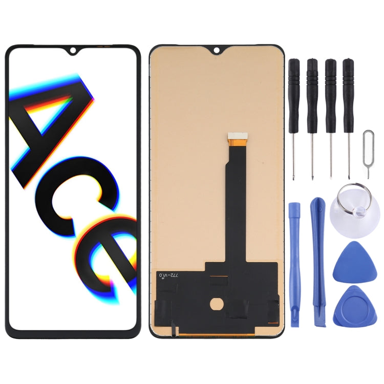 TFT Material LCD Screen and Digitizer Full Assembly (Not Supporting Fingerprint Identification) for OPPO Reno ACE / Realme X2 Pro – Durable Build, Easy to Use, For OPPO Reno ACE (TFT) For OPPO Reno ACE (TFT)