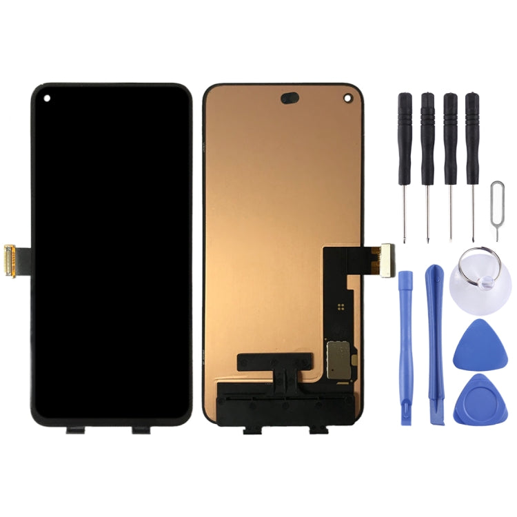 Original OLED Material LCD Screen and Digitizer Full Assembly for Google Pixel 5 GD1YQ GTT9Q – Durable Build, Easy to Use, For Google Pixel 5(Original)