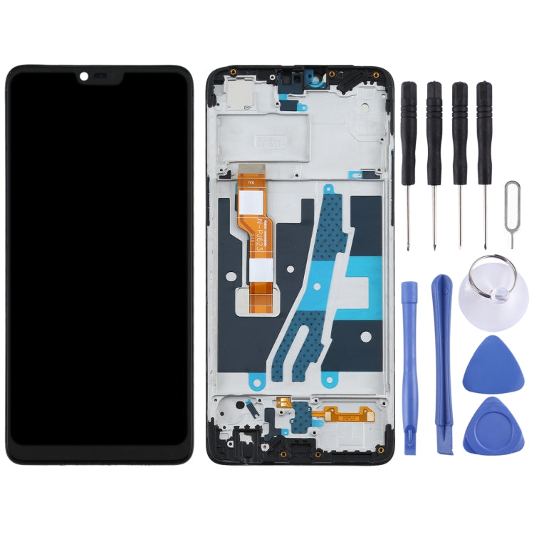 LCD Screen and Digitizer Full Assembly With Frame for OPPO A3 / F7 PADM00 CPH1837 PADT00 CPH1819 CPH1821 – Durable Build, Easy to Use, For OPPO A3