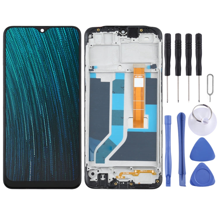 LCD Screen and Digitizer Full Assembly With Frame for OPPO A5S CPH1909 CPH1920 CPH1912 – Durable Build, Easy to Use, For OPPO A5S