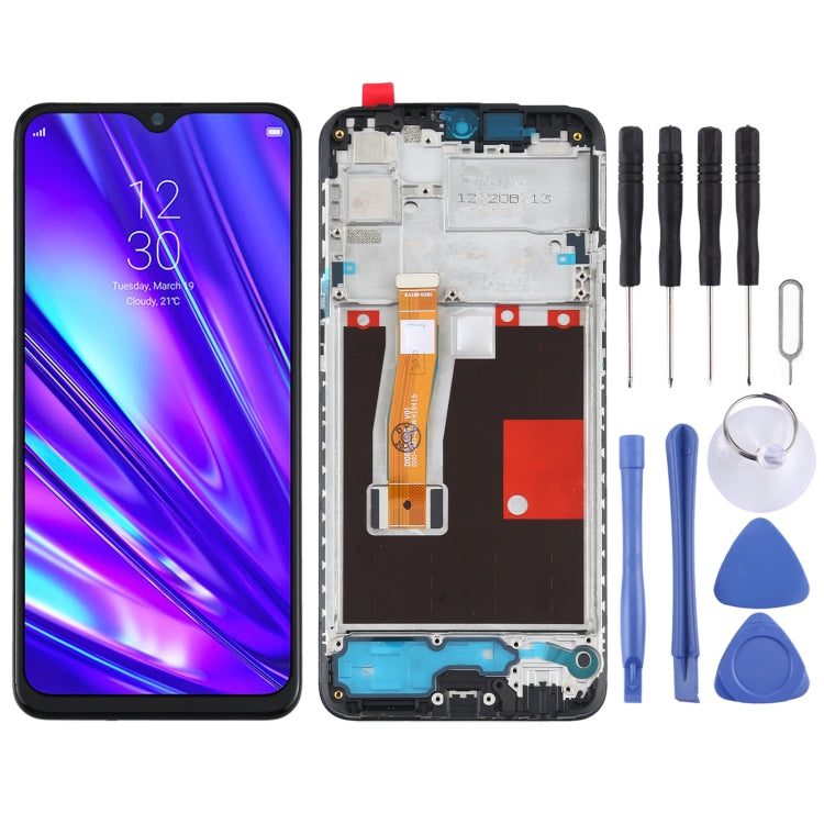 LCD Screen and Digitizer Full Assembly With Frame for OPPO Realme 5 Pro / Realme Q RMX1971 – Durable Build, Easy to Use, For OPPO Realme 5 Pro