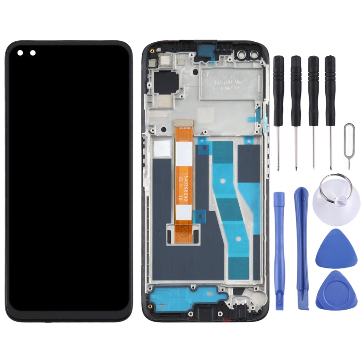 LCD Screen and Digitizer Full Assembly With Frame for OPPO Realme 6 Pro RMX2061 RMX2063 – Durable Build, Easy to Use, For OPPO Realme 6 Pro