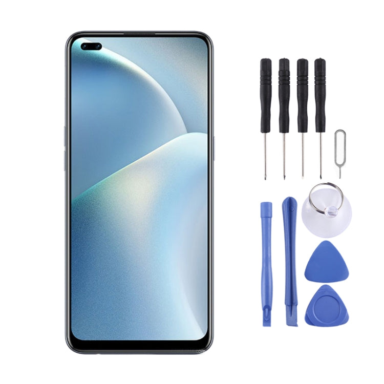 Original Super AMOLED Material LCD Screen and Digitizer Full Assembly for OPPO A93/Reno4 F CPH2121, For OPPO A93(AMOLED) For OPPO A93(AMOLED)