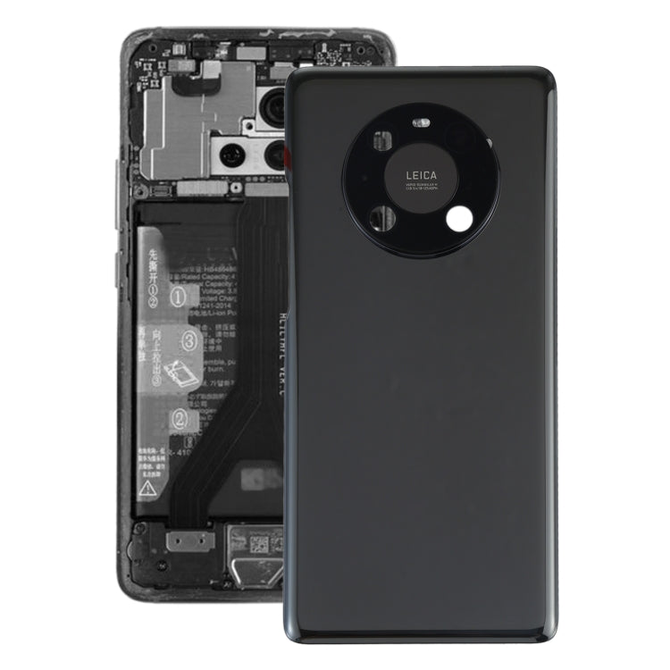 Original Battery Back Cover with Camera Lens Frame for Huawei Mate 40 Pro – Durable Build, Easy to Use, For Huawei Mate 40 Pro (Original) For Huawei Mate 40 Pro (Original) Black