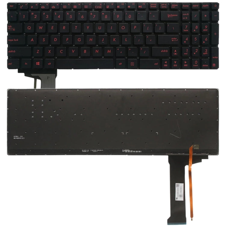 US Version Keyboard with Keyboard Backlight for Asus GL552 GL552J GL552JX GL552V GL552VL GL552VW N552VW N552VX G771JM G771JW – Durable Build, Easy to Use, For Asus GL552(Black with Backlight), For Asus GL552(Silver with Backlight) For Asus GL552(Black with Backlight) Black