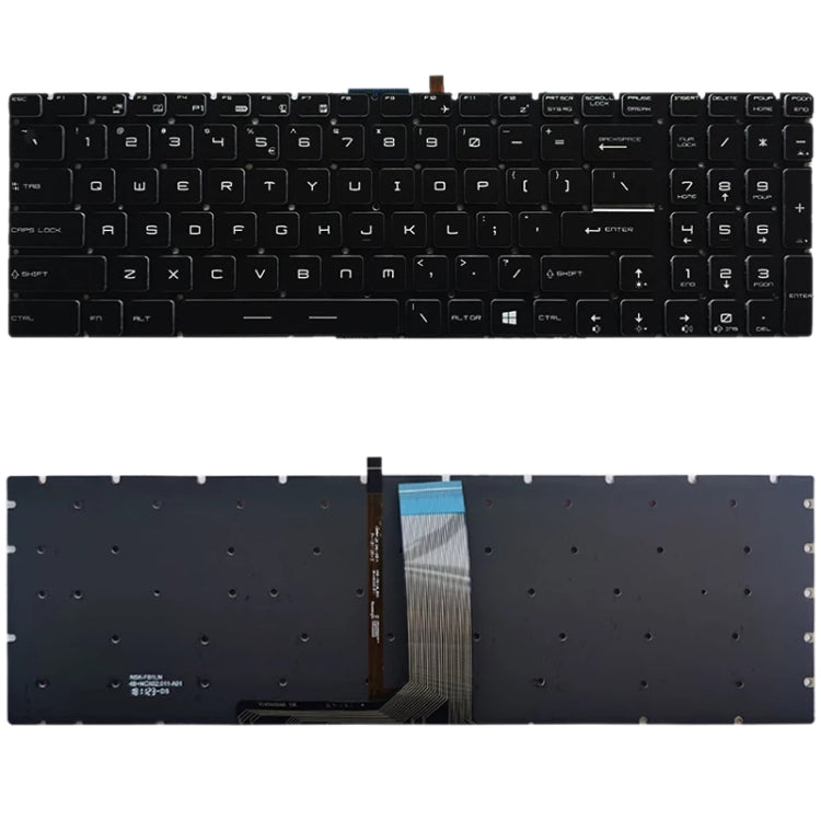 US Version Keyboard with Backlight for MSI GT62 GT72 GE62 GE72 GS60 GS70 GL62 GL72 GP62 GT72S GP72 GL63 GL73 – Durable Build, Easy to Use, For MSI GT62 (Red), For MSI GT62(White) For MSI GT62(White) White