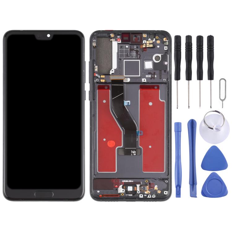 LCD Screen and Digitizer Full Assembly with Frame for Huawei P20 Pro – Durable Build, Easy to Use, For Huawei P20 Pro