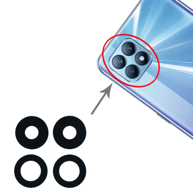 /OPPO Reno4 F/Reno4 Lite/F17 Pro PEAT00 PEAM00 10pcs Back Camera Lens – Durable Build, Easy to Use, For OPPO Reno4 SE/A93 4G