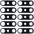 /Reno4 Z 5G PDKM00 10pcs Back Camera Lens – Durable Build, Easy to Use, For OPPO A92s