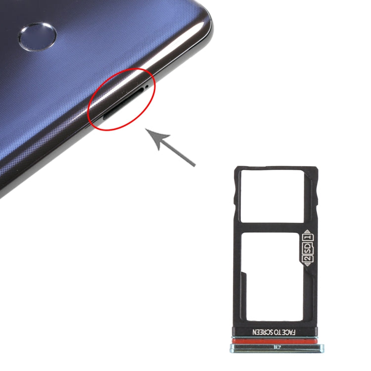 SIM Card Tray + Micro SD Card Tray for Motorola Moto One Action XT2013-1 XT2013-2 XT2013-4 – Durable Build, Easy to Use, For Motorola Moto One Action