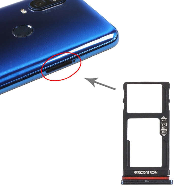 SIM Card Tray + Micro SD Card Tray for Motorola Moto One Vision / P50 – Durable Build, Easy to Use, For Motorola Moto One Vision