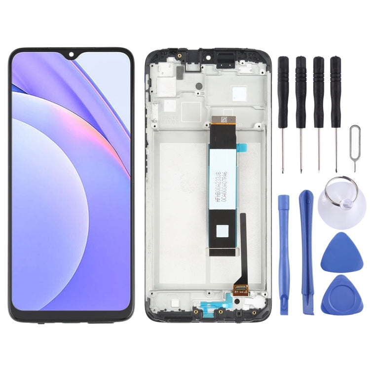 LCD Screen and Digitizer Full Assembly with Frame for Xiaomi Redmi Note 9 4G / Poco M3 / Redmi 9 Power M2010J19SC M2010J19CG – Durable Build, Easy to Use, For Xiaomi Redmi Note 9 4G