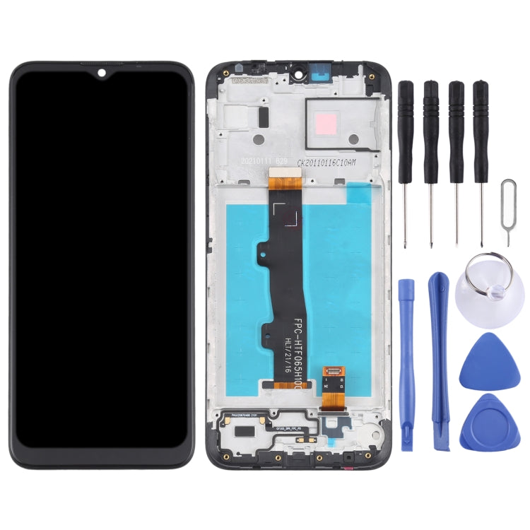 LCD Screen and Digitizer Full Assembly with Frame for Motorola Moto E7 Power PAMH0001IN PAMH0010IN PAMH0019IN – Durable Build, Easy to Use, For Motorola Moto E7 Power