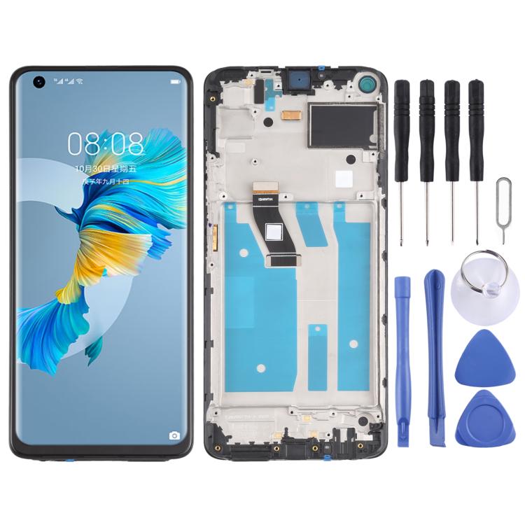 LCD Screen and Digitizer Full Assembly with Frame for Huawei Mate 40 Lite – Durable Build, Easy to Use, For Huawei Mate 40 Lite