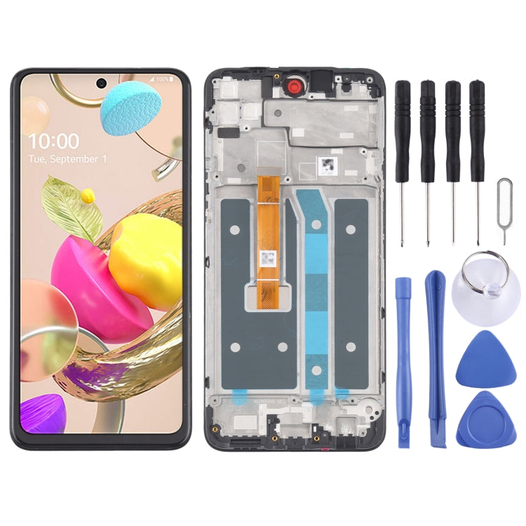 LCD Screen and Digitizer Full Assembly with Frame for LG K42 LMK420 LM-K420 LMK420H LM-K420H LMK420E LM-K420E LMK420Y LM-K420Y – Durable Build, Easy to Use, For LG K42 For LG K42