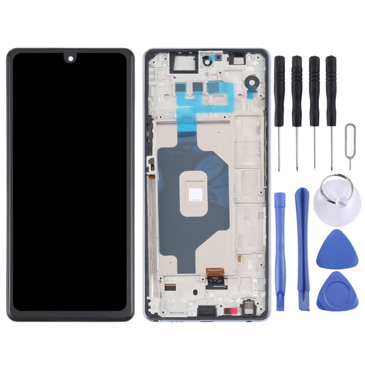 LCD Screen and Digitizer Full Assembly with Frame for LG Stylo 6 / K71 LMQ730TM LM-Q730TM LMQ730HA LM-Q730HA – Durable Build, Easy to Use, For LG Stylo 6 / K71