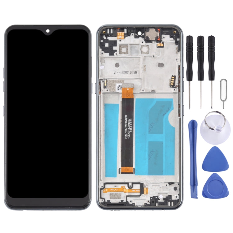 LCD Screen and Digitizer Full Assembly with Frame for LG Q51 LM-Q510N – Durable Build, Easy to Use, For LG Q51