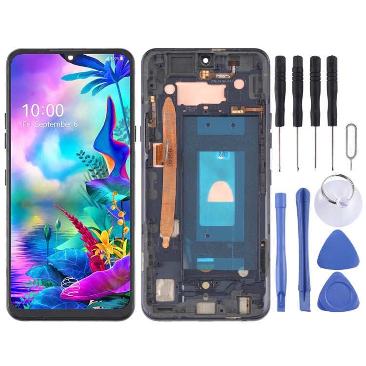 LCD Screen and Digitizer Full Assembly with Frame for LG G8X ThinQ LMG850EMW LM-G850, For LG G8X ThinQ For LG G8X ThinQ