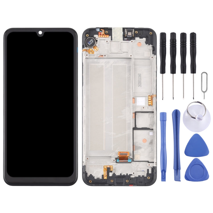 LCD Screen and Digitizer Full Assembly with Frame for LG K40S LMX430HM LM-X430 – Durable Build, Easy to Use, For LG K40S