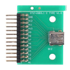 Double-sided Positive and Negative Type C Female Test Board USB 3.1 with PCB 24P Female Connector, Type C Female – Durable Build, Easy to Use