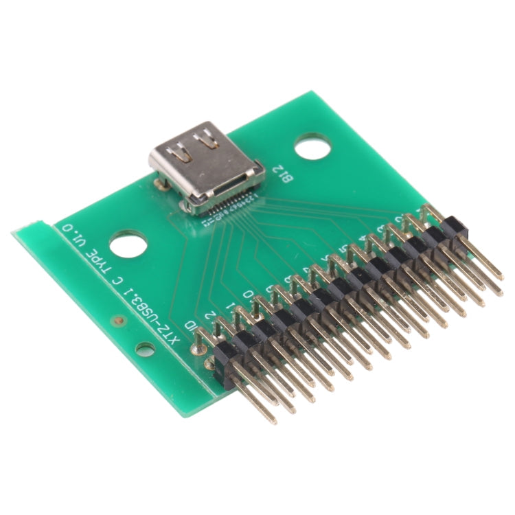 Double-sided Positive and Negative Type C Female Test Board USB 3.1 with PCB 24P Female Connector, Type C Female – Durable Build, Easy to Use