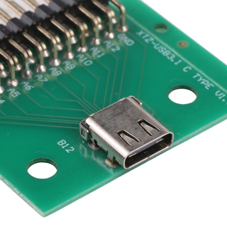 Double-sided Positive and Negative Type C Female Test Board USB 3.1 with PCB 24P Female Connector, Type C Female – Durable Build, Easy to Use