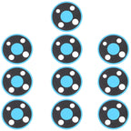 10 PCS Back Camera Lens for Nokia 3.4 TA-1288 TA-1285 TA-1283 – Durable Build, Easy to Use, For Nokia 3.4  (Blue), For Nokia 3.4  (Purple)