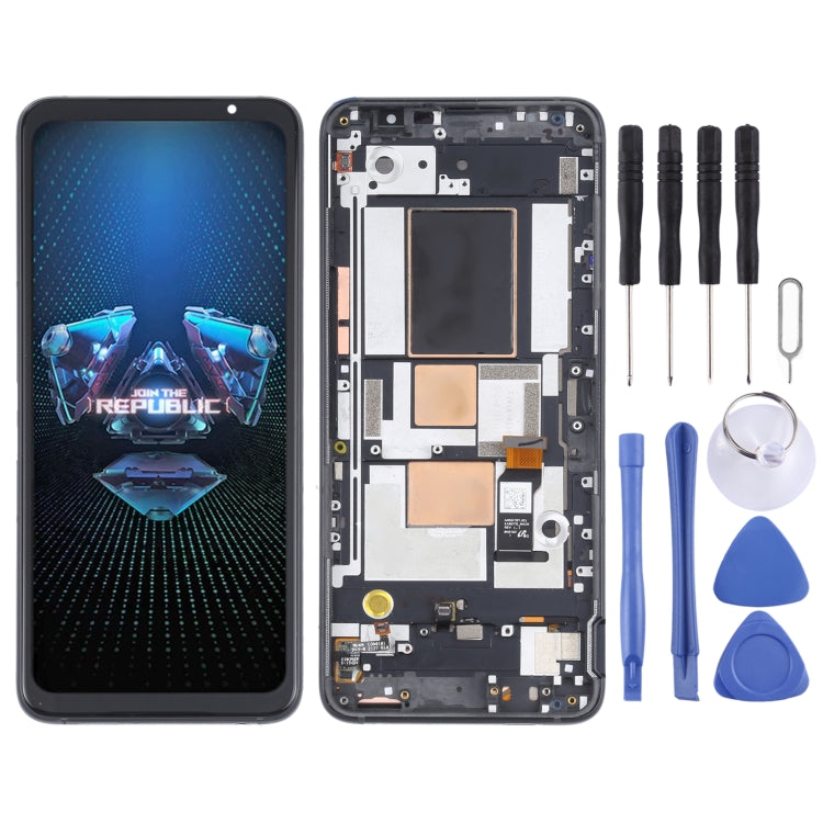 OLED Material LCD Screen and Digitizer Full Assembly With Frame for Asus ROG Phone 5 ZS673KS – Durable Build, Easy to Use, For Asus ROG Phone 5 ZS673KS For Asus ROG Phone 5 ZS673KS