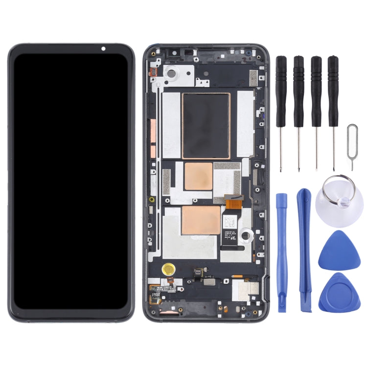 OLED Material LCD Screen and Digitizer Full Assembly With Frame for Asus ROG Phone 5 ZS673KS – Durable Build, Easy to Use, For Asus ROG Phone 5 ZS673KS