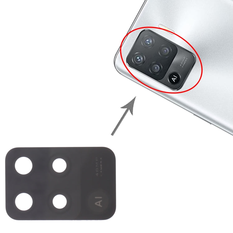CPH2205 10pcs Back Camera Lens – Durable Build, Easy to Use, For OPPO Reno5 Lite