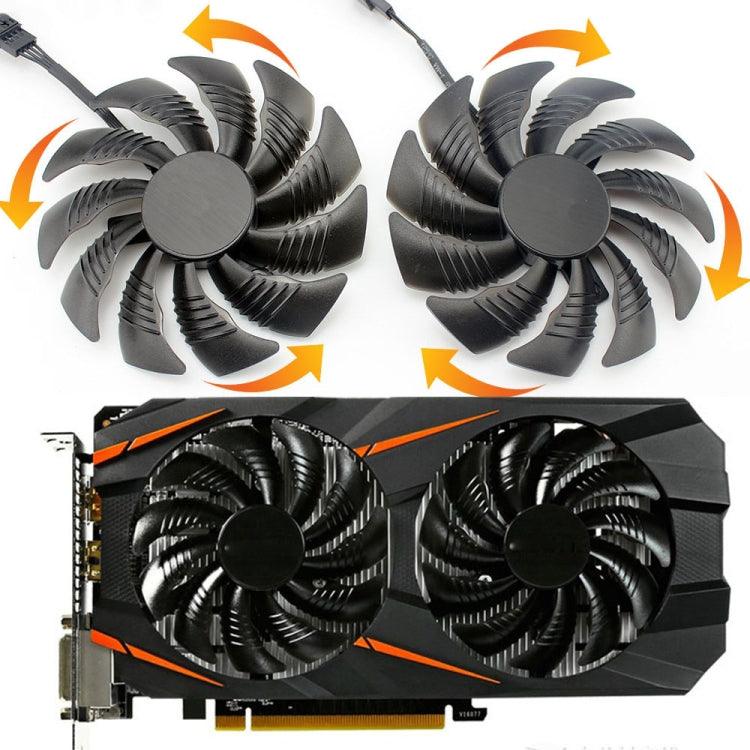 1 Pair 88MM 4 Pin Computer Graphics Card Cooling Fan For Gigabyte GeForce GTX1060 1070 GTX1050ti GTX960 RX570 RX470 – Durable Build, Easy to Use