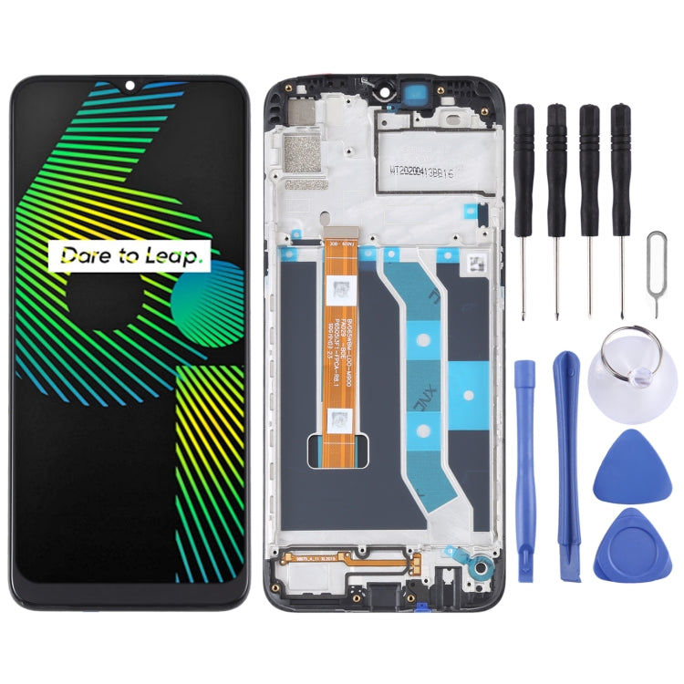 LCD Screen and Digitizer Full Assembly With Frame for OPPO Realme Narzo 10 / Realme 6i RMX2040 – Durable Build, Easy to Use, For OPPO Realme 6i