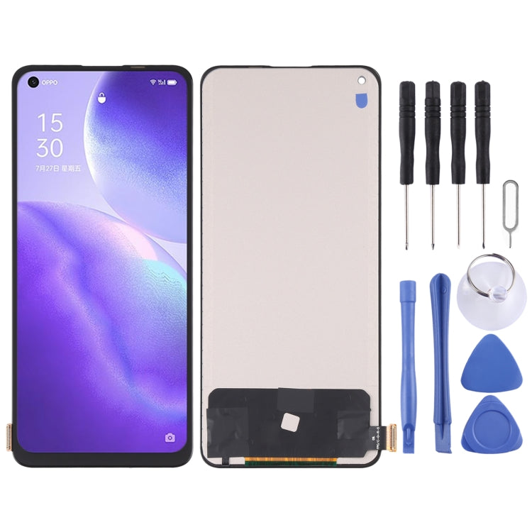 TFT Material LCD Screen and Digitizer Full Assembly for OPPO Reno5 5G / Reno5 4G / K9 / Realme Q3 Pro / Realme GT Neo, Not Supporting Fingerprint Identification – Durable Build, Easy to Use, For OPPO Reno5 5G / Reno5 4G (TFT)