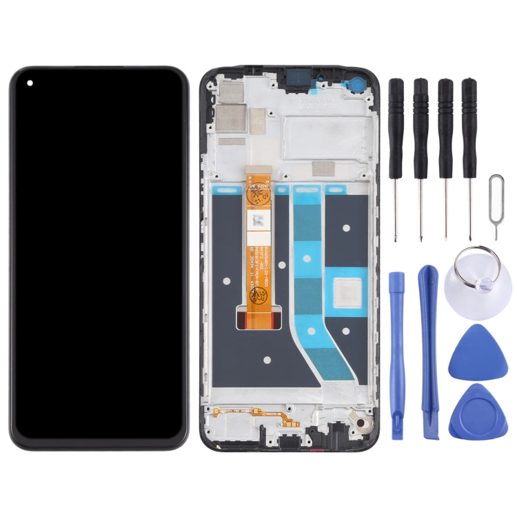 LCD Screen and Digitizer Full Assembly With Frame for OPPO Realme 7i / Realme C17 RMX2101 RMX2103 – Durable Build, Easy to Use, For OPPO Realme 7i/Realme C17