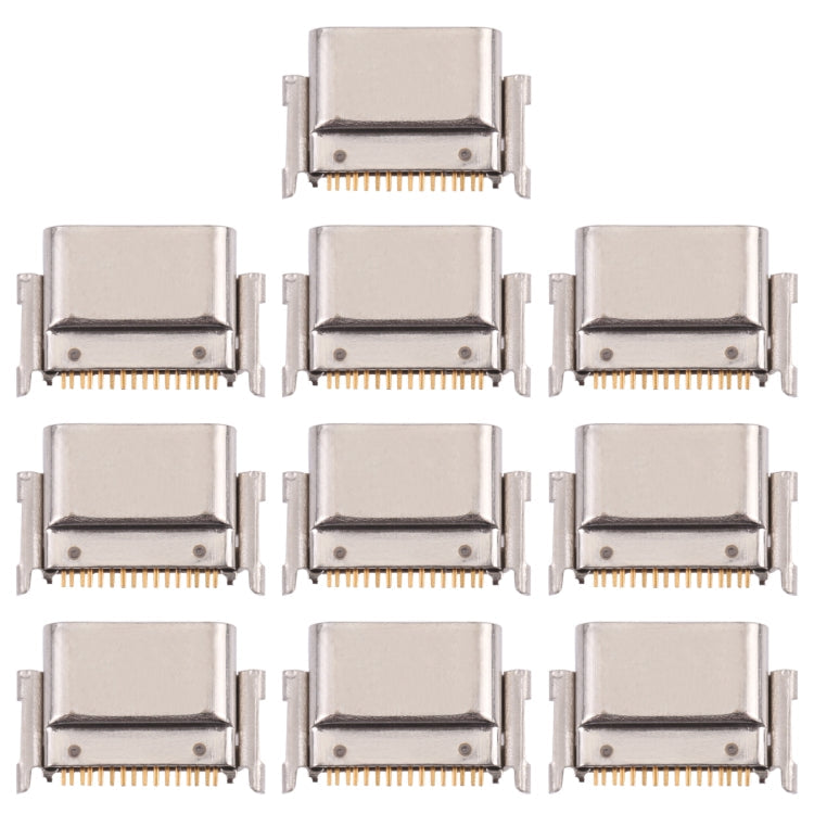 10 PCS Charging Port Connector for LG K50S LMX540HM, LM-X540, LM-X540BMW, LMX540BMW – Durable Build, Easy to Use, For LG K50S
