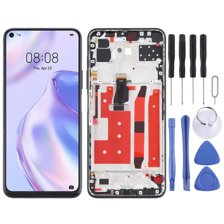 LCD Screen and Digitizer Full Assembly With Frame for Huawei P40 Lite 5G – Durable Build, Easy to Use, For Huawei P40 Lite 5G