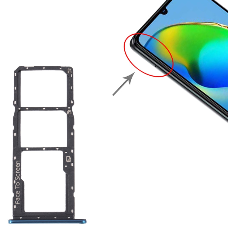 SIM Card Tray + SIM Card Tray + Micro SD Card Tray – Durable Build, Easy to Use, For ZTE Blade V40 Vita, For ZTE Blade V40