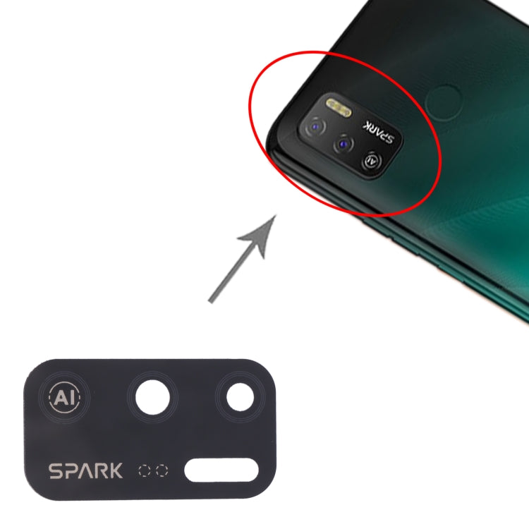 KD6a 10pcs Back Camera Lens – Durable Build, Easy to Use, For Tecno Spark 5 Air
