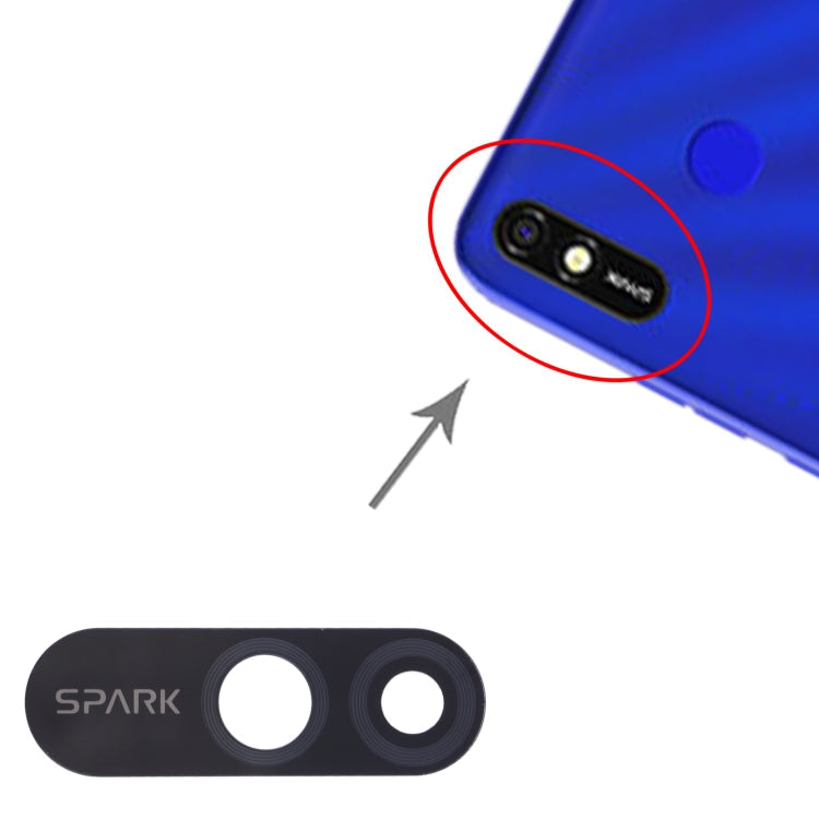 KC8S 10pcs Back Camera Lens – Durable Build, Easy to Use, For Tecno Spark 4 Lite