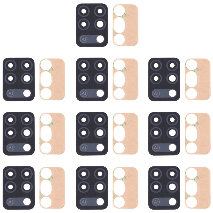 LD7, LD7j 10pcs Back Camera Lens – Durable Build, Easy to Use, For Tecno Pova